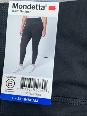 Mondetta Reflective Crop Women's Crop Leggings ( lot Of 2 )Gray &Black LARGE NEW